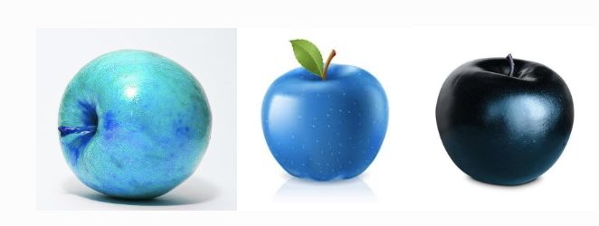 Wrong colored apples