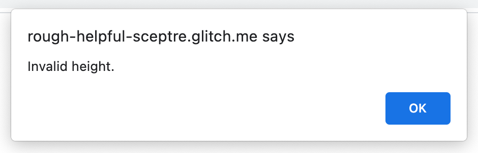 BMI calculator validation for zero height input
