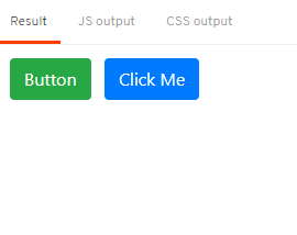 Button component showing "Button" and "Alert" styled buttons