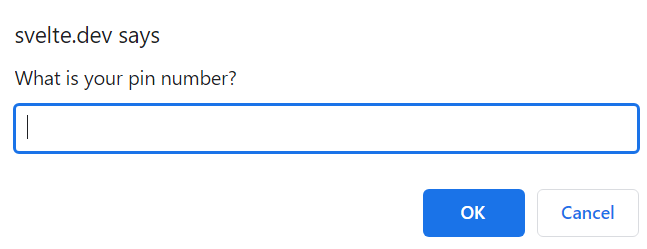 PIN lock system showing prompt for PIN entry