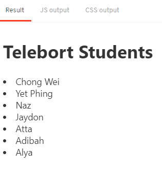 Svelte each loop simple array example