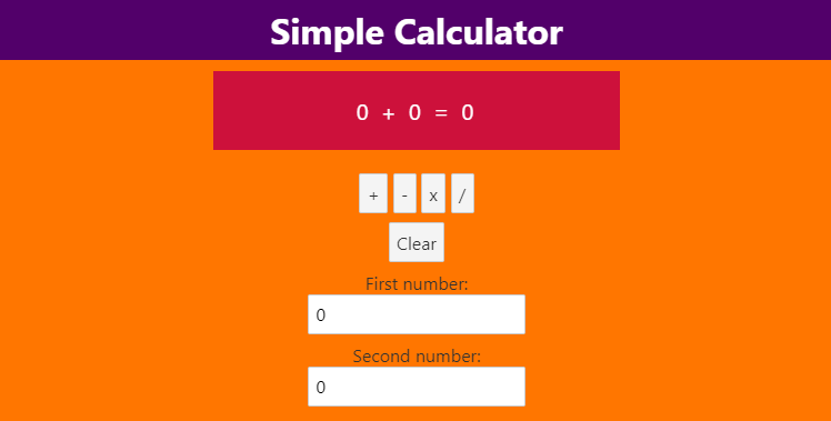 Final math calculator with styling and functionality