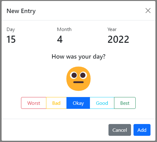 Mood Tracker Step 2 - Database Integration