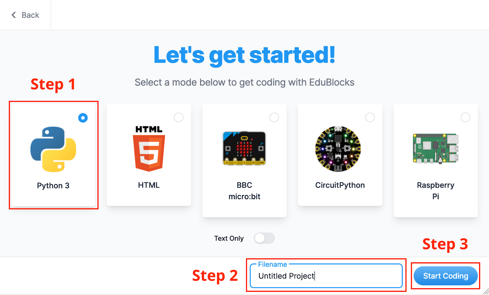 Project Creation Process