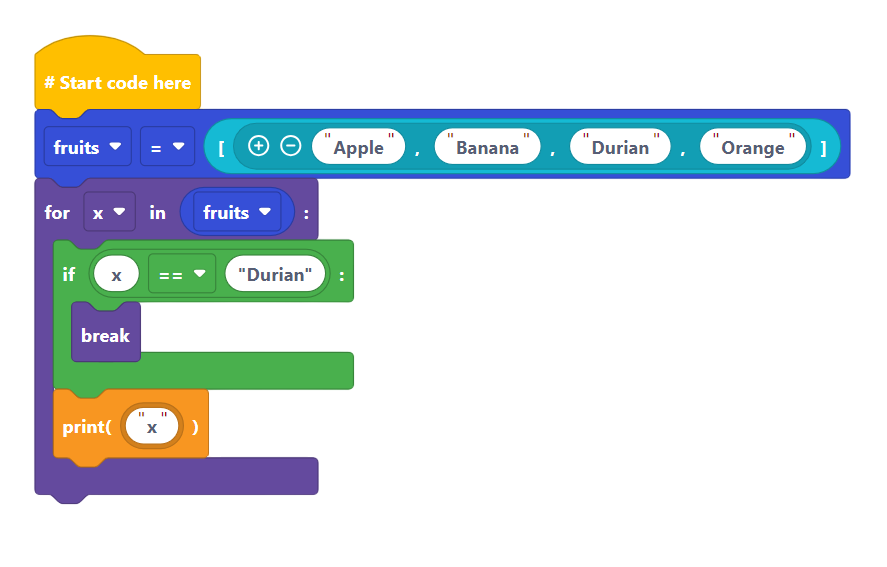 Break Loop Input