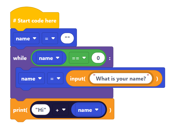 While Loop Input