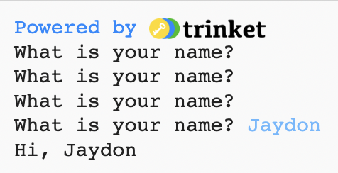 While Loop Output