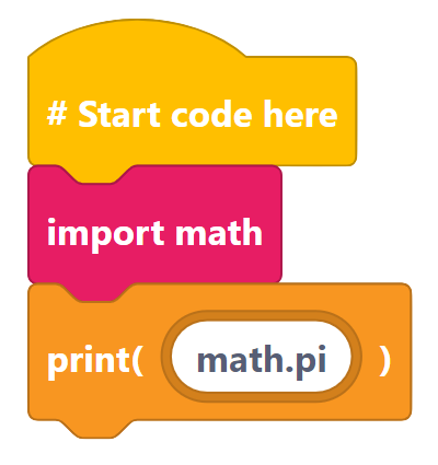 Math Pi Input