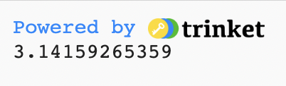 Math Pi Output