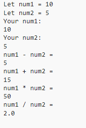 Operators Advanced Exercise Example