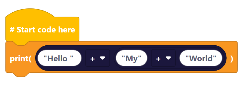 Chained Concatenation Input