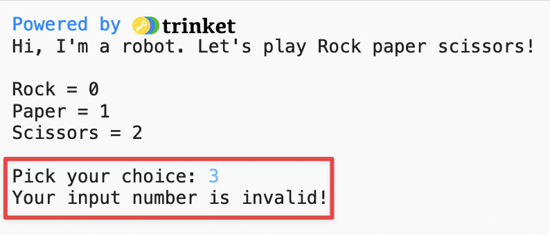 Input Validation Example
