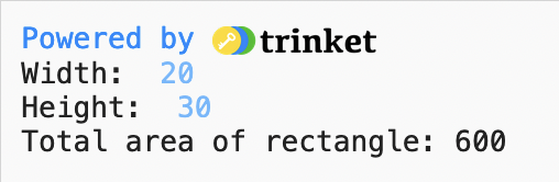Function Exercise 1 Example