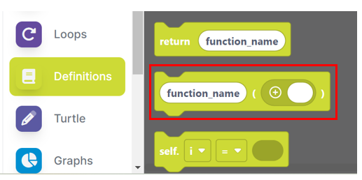 Function Name Block