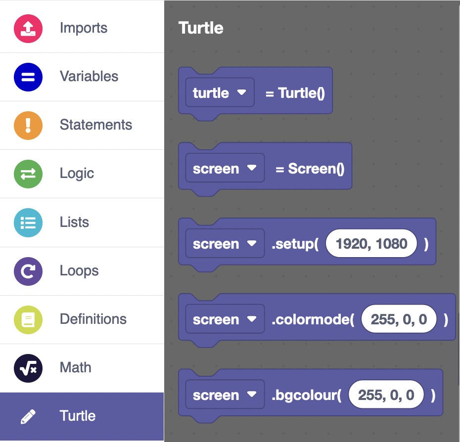Declare Turtle 1