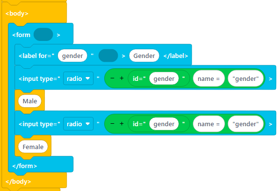 Radio Button Control Block