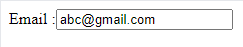 Email Field Control Output