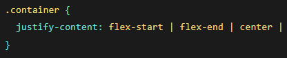 Justify Content Output 1