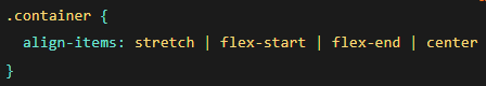 Align Items Output