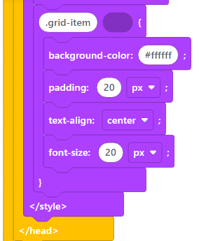 CSS Grid Example Code 2