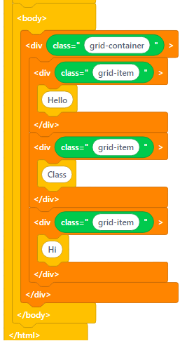 CSS Grid Example Code 3