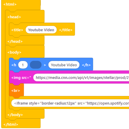 HTML Image Tag Code Block