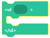 Unordered List Tag
