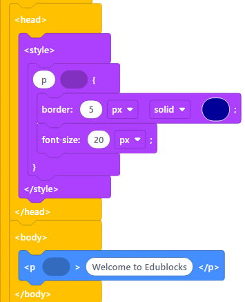 Internal CSS Code Example