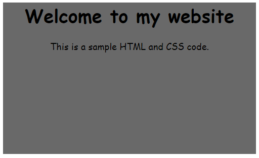 Width Height Code Example