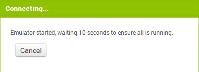 Emulator Connection Wait