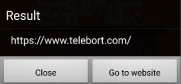 Notifier with Go to Website Button