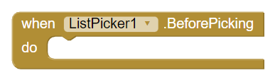 BeforePicking Event