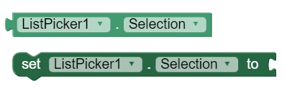 ListPicker Selection Property