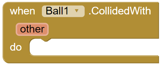 Ball CollidedWith Event