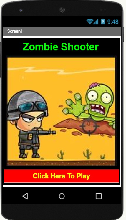 Zombie Shooter Screen 1