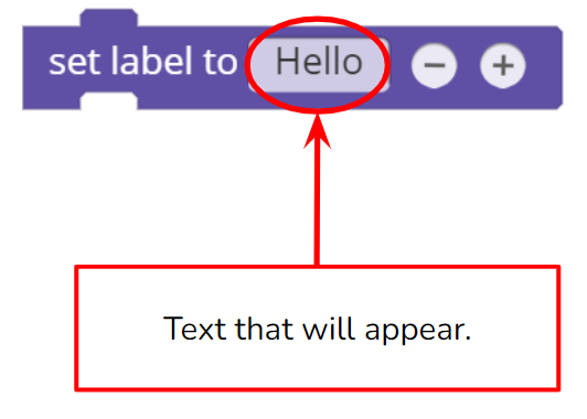 set label