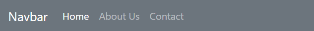 An example of the Bootstrap navigation bar