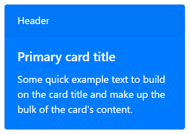 Card color example 1
