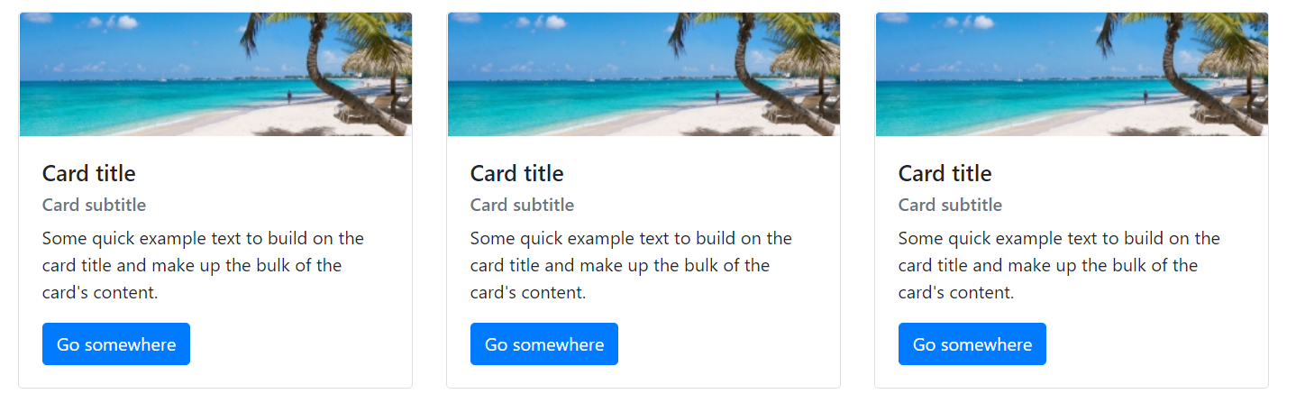 Three cards output