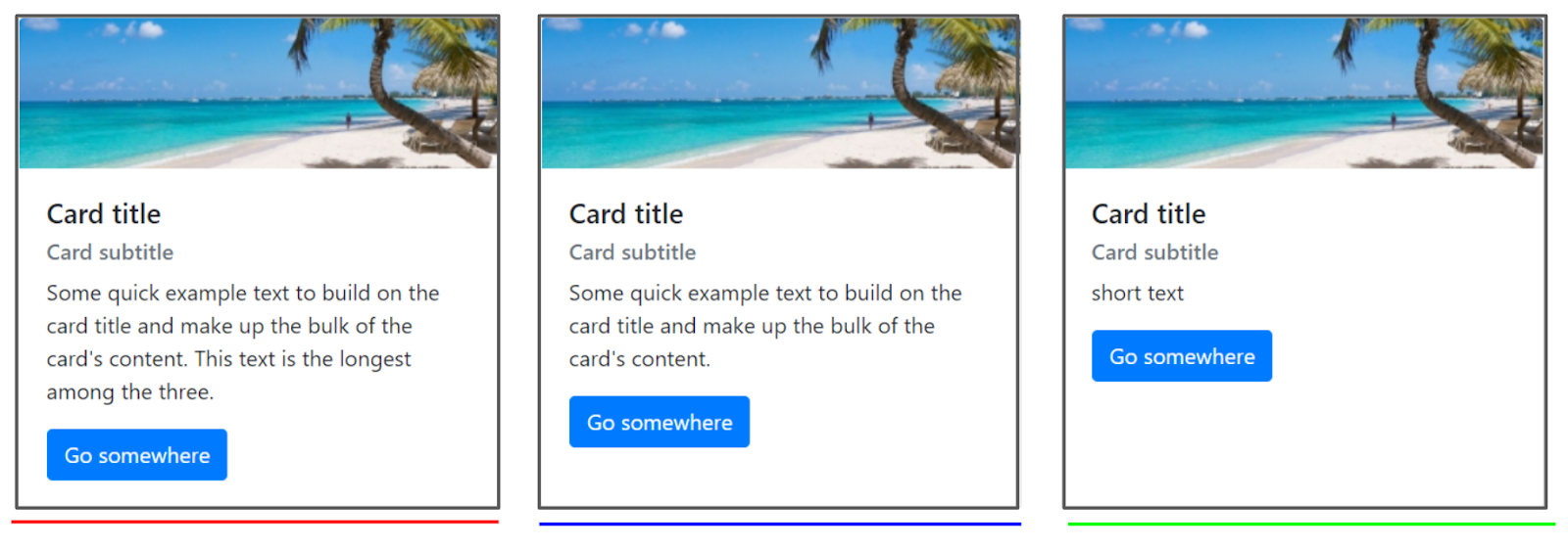 Card height management output