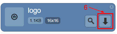 Download icon button