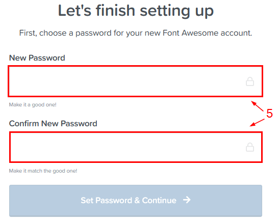 Create password