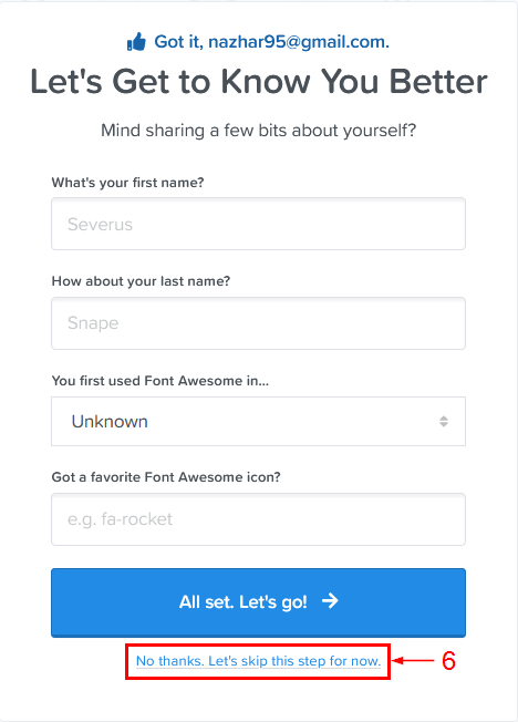Skip step option