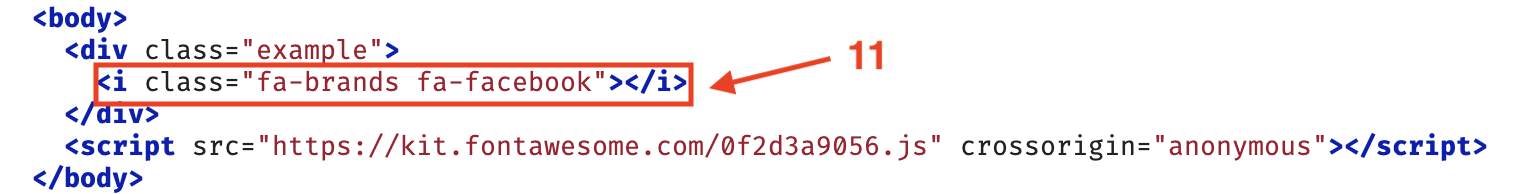 Paste icon code