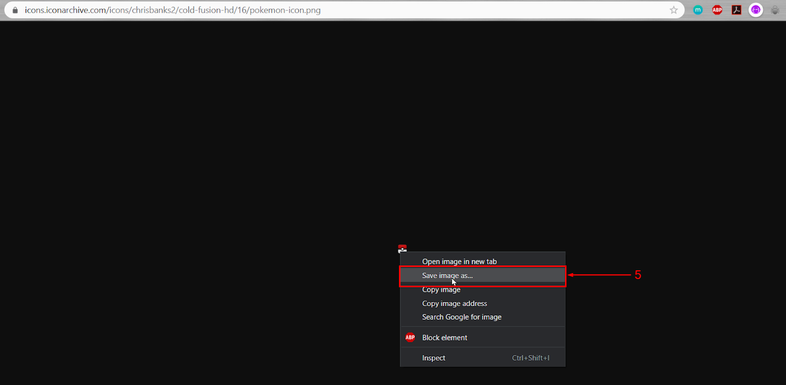 Save icon interface