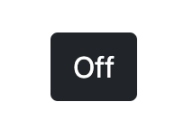 Exercise 3: Light bulb button in "Off" state (dark grey)