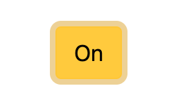 Exercise 3: Light bulb button in "On" state (warning yellow)
