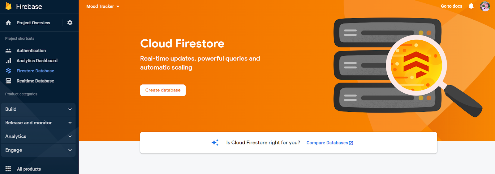 Firebase Cloud Firestore setup step 2